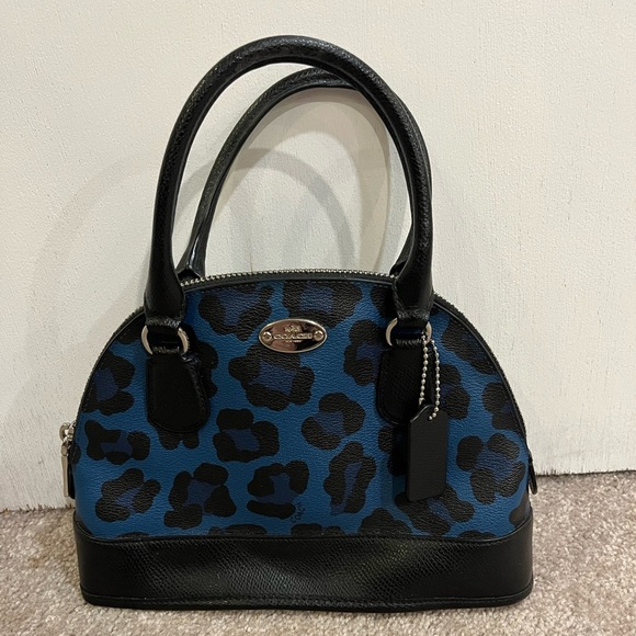 Coach Mini Cora Domed Satchel Ocelot Print - Picture 1 of 12